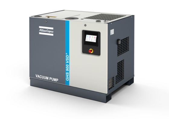 Vakum pompası GHS 900 VSD + 0.35 Mbar'ın nihai basıncı ve 2 1/2 "BSP çıkışı ile