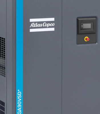 110kw Atlas vida hava kompresörü VSD Plus GA110VSD+ Alüminyum alaşım malzemesi