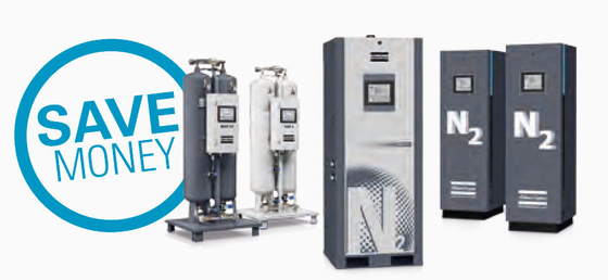 ISO sertifikası NGP 12 Generator Atlas 99.999% 99.99% 99.95% saflık