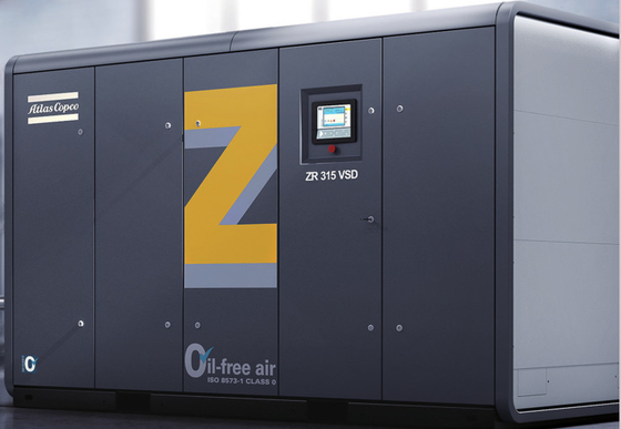 ZT55~750, ZT75~900VSD Yağsız Atlas vida hava kompresörü Alüminyum alaşım malzemesi