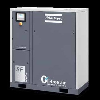 Atlas Copco'nun modüler tasarımlı yağsız kompresörü SF8+ -22+