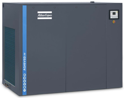 Hava Soğutma Doğrudan Sürüş 45KW/60HP Yağsız vida hava kompresörü AQ45VSD 0 Ppm Yağ içeriği ile