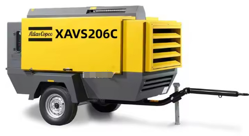 Otomatik kapatma ve 12.5 M3/min FAD ile endüstriyel taşınabilir kompresör XAVS206C