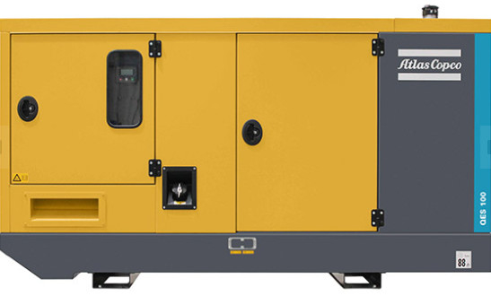 70 DB Gürültü Seviyesi Elektrik Gücü Jeneratörü QES100 2920*1120*1650 mm istikrarlı ve tutarlı güç çıkışı için
