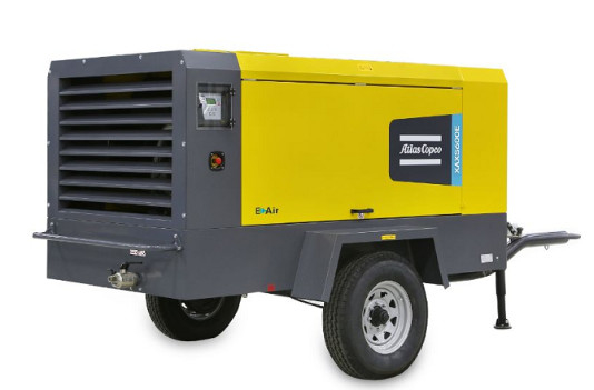 Atlas Copco taşınabilir kompresör XAXS600E Maksimum üretkenlik için elektrikli tahrik