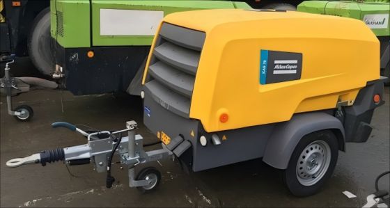 Sarı Taşınabilir Kompresör XAS 78KD  Sıkıştırma Seviyesi Hafif ve Taşınabilir Tasarım