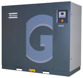 Yağ Enjekte Atlas vida hava kompresörü GA 45 Vsd 45kw Alüminyum alaşım malzemesi