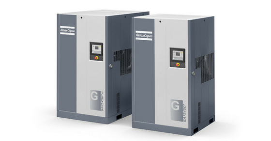 75kW Atlas vida hava kompresörü GA Serisi GA 75 73dB ((A) Gürültü seviyesi ISO 8573-1