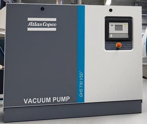 11 KW Şaft Gücü AC Vakum Pompası GHS 730 VSD+ Düşük Gürültü Seviyesi 51-73 DB A ve 900*1300*1100 Mm Küçük Taban Alanı ile